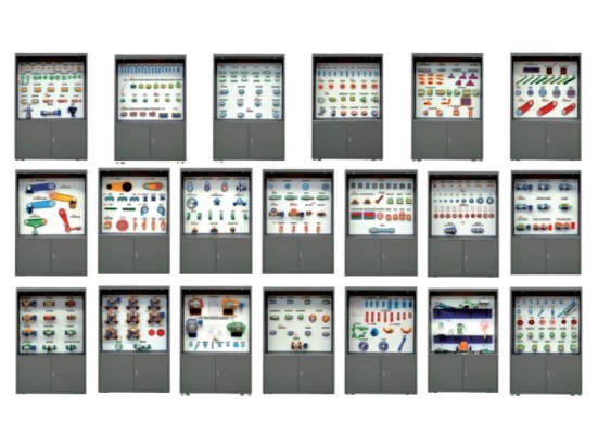 機(jī)械零件陳列柜